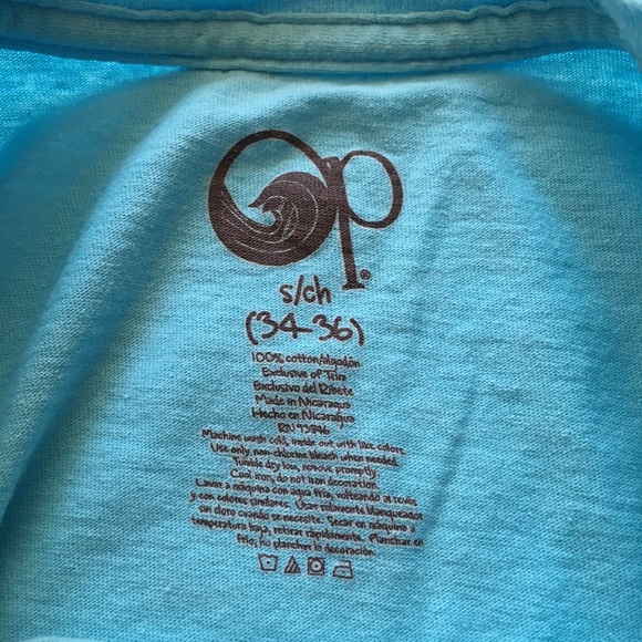 *3/$25* Aqua OP Electric Guitar Tee (unisex) - Picture 3 of 4